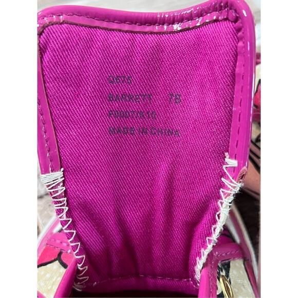 Coach Barrett Q675 Poppy Pink Petal Leather Sneakers 7B Floral Y2K‎ Quiet Luxury - Picture 5 of 13